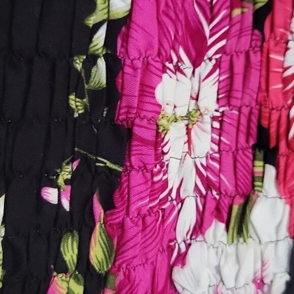 Women's Hawaiian floral midi dress size S/M - Picture 4 of 4